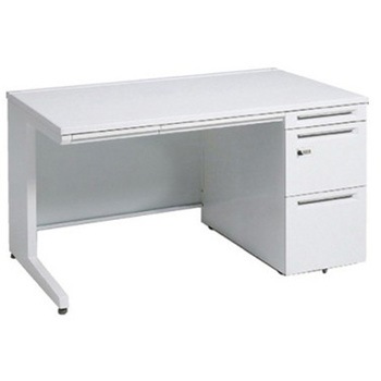 アドバンス 右片袖 中央引出し付(A3対応) コンセント対応タイプ ダイヤル錠タイプ L脚 オカムラ(岡村製作所)