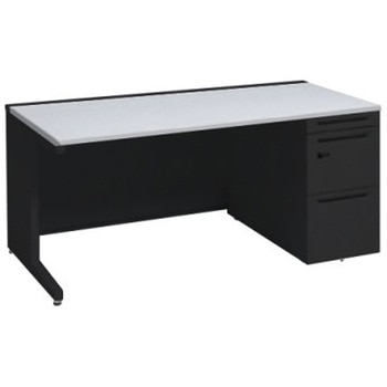 アドバンス 右片袖 中央引出し無 標準タイプ ダイヤル錠タイプ L脚 オカムラ(岡村製作所)