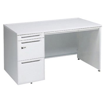 アドバンス 左片袖 中央引出し付(A3対応) コンセント対応タイプ ダイヤル錠タイプ パネル脚 オカムラ(岡村製作所)