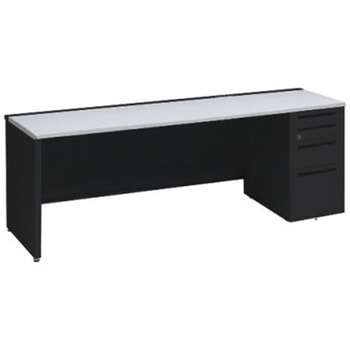 アドバンス 右片袖4段 中央引出し無 コンセント対応タイプ パネル脚 オカムラ(岡村製作所)