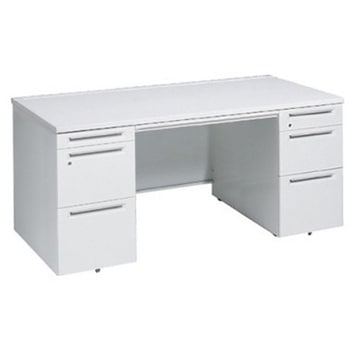 アドバンス 両袖机 3段B5 中央引出し付(A3対応) スタンダードタイプ オカムラ(岡村製作所)