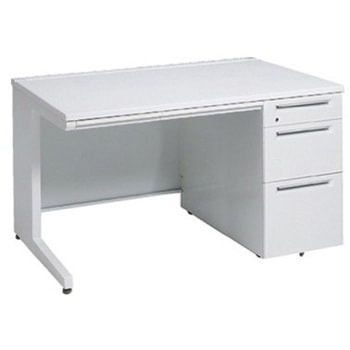 アドバンス 右片袖3段B5 中央引出し付(A3対応) コンセント対応タイプ L脚 オカムラ(岡村製作所)