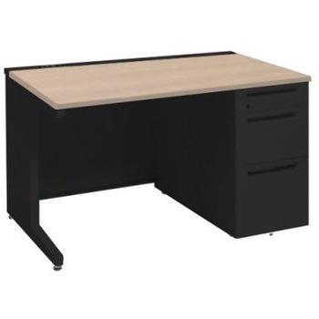 アドバンス 右片袖3段B5 中央引出し無 コンセント対応タイプ L脚 オカムラ(岡村製作所)