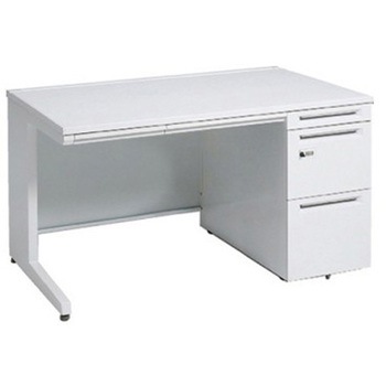 アドバンス 右片袖 中央引出し付(A3対応) コンセント対応タイプ ダイヤル錠タイプ L脚 オカムラ(岡村製作所)