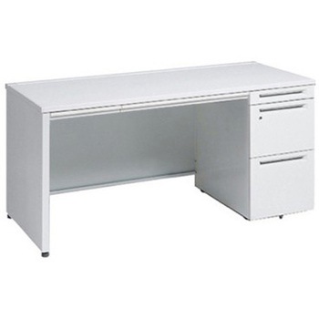 アドバンス 右片袖 中央引出し付(A3対応) 標準タイプ パネル脚 オカムラ(岡村製作所)