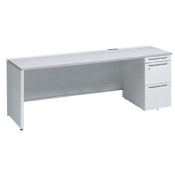 アドバンス 右片袖 中央引出し無 コンセント対応タイプ パネル脚 オカムラ(岡村製作所)