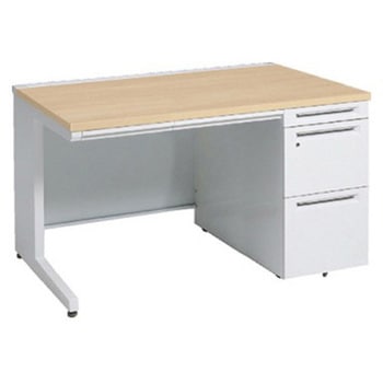 アドバンス 右片袖 中央引出し付(A3対応) 標準タイプ L脚 オカムラ(岡村製作所)