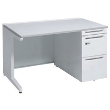 アドバンス 右片袖 中央引出し無 標準タイプ ダイヤル錠タイプ L脚 オカムラ(岡村製作所)