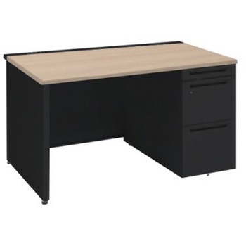 アドバンス 右片袖 中央引出し無 コンセント対応タイプ パネル脚 オカムラ(岡村製作所)