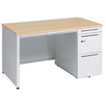 アドバンス 右片袖 中央引出し付(A3対応) コンセント対応タイプ ダイヤル錠タイプ パネル脚 オカムラ(岡村製作所)