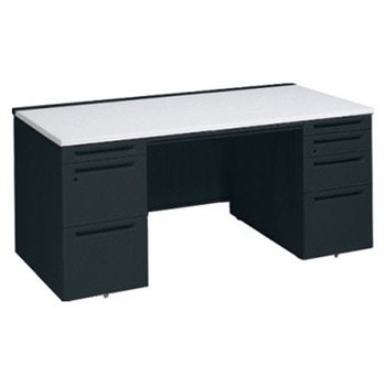 アドバンス 両袖机 4段 中央引出し付(A3対応) スタンダードタイプ オカムラ(岡村製作所)