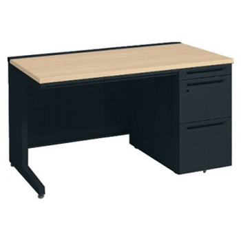 アドバンス 右片袖 中央引出し付(A3対応) 標準タイプ L脚 オカムラ(岡村製作所)