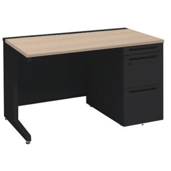 アドバンス 右片袖 中央引出し無 コンセント対応タイプ L脚 オカムラ(岡村製作所)