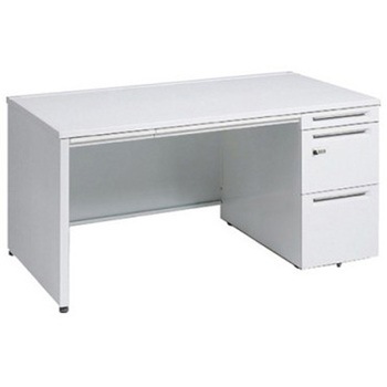 アドバンス 右片袖 中央引出し付(A3対応) コンセント対応タイプ ダイヤル錠タイプ パネル脚 オカムラ(岡村製作所)