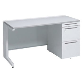 アドバンス 右片袖 中央引出し無 標準タイプ L脚 オカムラ(岡村製作所)