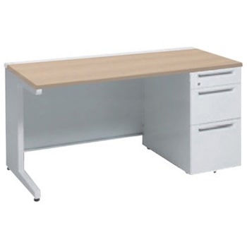 アドバンス 右片袖3段B5 中央引出し無 標準タイプ L脚 オカムラ(岡村製作所)