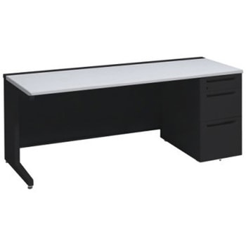 アドバンス 右片袖3段B5 中央引出し無 標準タイプ L脚 オカムラ(岡村製作所)