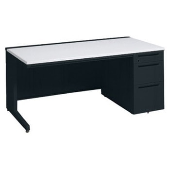 アドバンス 右片袖3段B5 中央引出し付(A3対応) コンセント対応タイプ L脚 オカムラ(岡村製作所)