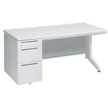 アドバンス 左片袖3段B5 中央引出し付(A3対応) コンセント対応タイプ L脚 オカムラ(岡村製作所)