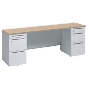 アドバンス 両袖机 3段B5 中央引出し無 スタンダードタイプ オカムラ(岡村製作所)