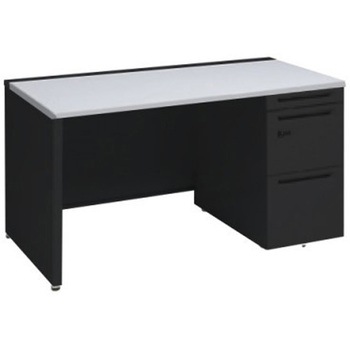 アドバンス 右片袖 中央引出し無 スタンダード ダイヤル錠タイプ パネル脚 オカムラ(岡村製作所)