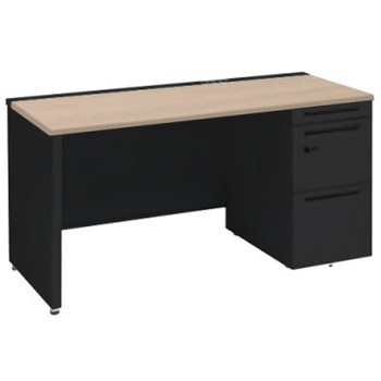 アドバンス 右片袖 中央引出し無 コンセント対応 ダイヤル錠タイプ パネル脚 オカムラ(岡村製作所)