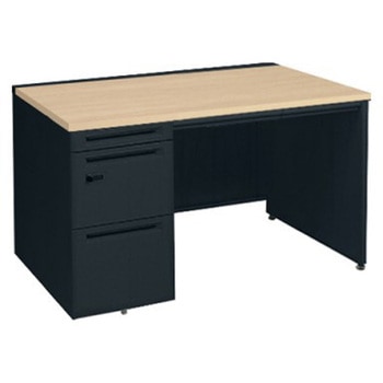 アドバンス 左片袖 中央引出し付(A3対応) コンセント対応タイプ ダイヤル錠タイプ パネル脚 オカムラ(岡村製作所)