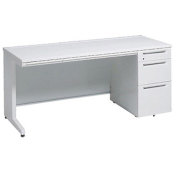 アドバンス 右片袖3段B5 中央引出し付(A3対応) 標準タイプ L脚 オカムラ(岡村製作所)