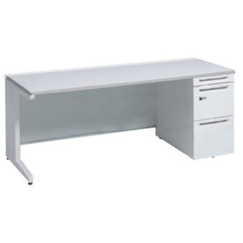 アドバンス 右片袖 中央引出し無 標準タイプ ダイヤル錠タイプ L脚 オカムラ(岡村製作所)