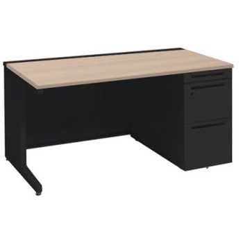 アドバンス 右片袖 中央引出し無 標準タイプ L脚 オカムラ(岡村製作所)