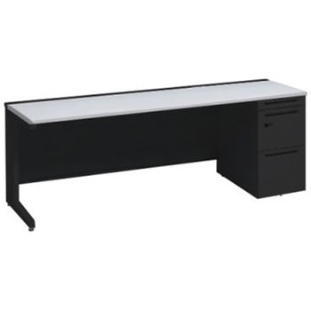 アドバンス 右片袖 中央引出し無 コンセント対応 ダイヤル錠タイプ L脚 オカムラ(岡村製作所)