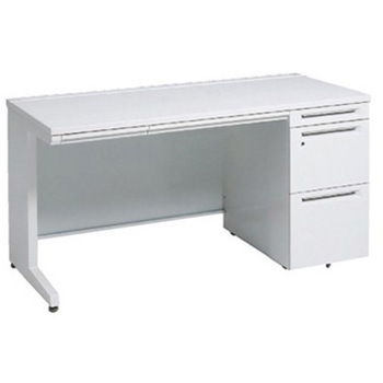 アドバンス 右片袖 中央引出し付(A3対応) コンセント対応タイプ L脚 オカムラ(岡村製作所)