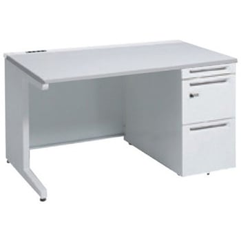 アドバンス 右片袖 中央引出し無 コンセント対応 ダイヤル錠タイプ L脚 オカムラ(岡村製作所)