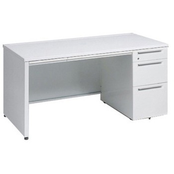 アドバンス 右片袖3段B5 中央引出し付(A3対応) 標準タイプ パネル脚 オカムラ(岡村製作所)