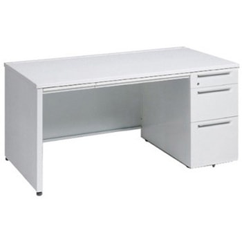 アドバンス 右片袖3段B5 中央引出し付(A3対応) コンセント対応タイプ パネル脚 オカムラ(岡村製作所)