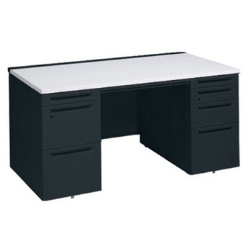 アドバンス 両袖机 4段 中央引出し付(A3対応) スタンダードタイプ オカムラ(岡村製作所)