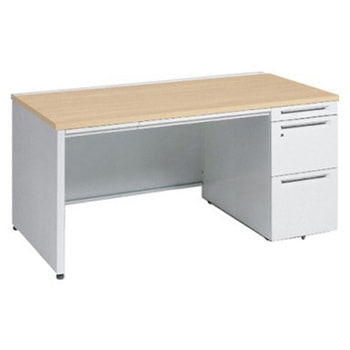 アドバンス 右片袖 中央引出し付(A3対応) 標準タイプ パネル脚 オカムラ(岡村製作所)