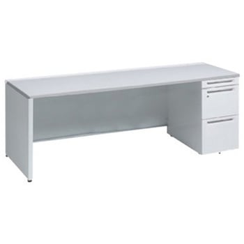 アドバンス 右片袖 中央引出し無 標準タイプ パネル脚 オカムラ(岡村製作所)