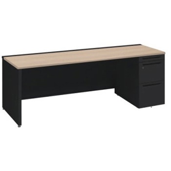 アドバンス 右片袖 中央引出し無 標準タイプ パネル脚 オカムラ(岡村製作所)