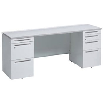 アドバンス 両袖机 4段 中央引出し無 スタンダードタイプ オカムラ(岡村製作所)