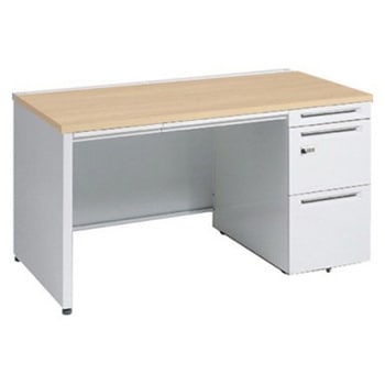 アドバンス 右片袖 中央引出し付(A3対応) 標準タイプ ダイヤル錠タイプ パネル脚 オカムラ(岡村製作所)