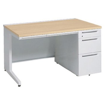 アドバンス 右片袖3段B5 中央引出し付(A3対応) 標準タイプ L脚 オカムラ(岡村製作所)