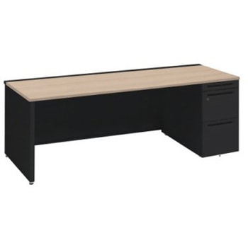 アドバンス 右片袖 中央引出し無 標準タイプ パネル脚 オカムラ(岡村製作所)