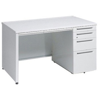 アドバンス 右片袖4段 中央引出し付(A3対応) コンセント対応タイプ パネル脚 オカムラ(岡村製作所)