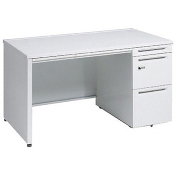 アドバンス 右片袖 中央引出し付(A3対応) コンセント対応タイプ ダイヤル錠タイプ パネル脚 オカムラ(岡村製作所)