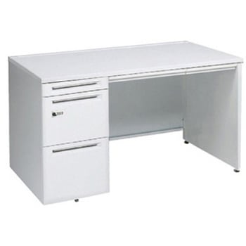 アドバンス 左片袖 中央引出し付(A3対応) コンセント対応タイプ ダイヤル錠タイプ パネル脚 オカムラ(岡村製作所)