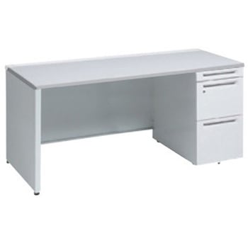 アドバンス 右片袖 中央引出し無 標準タイプ パネル脚 オカムラ(岡村製作所)