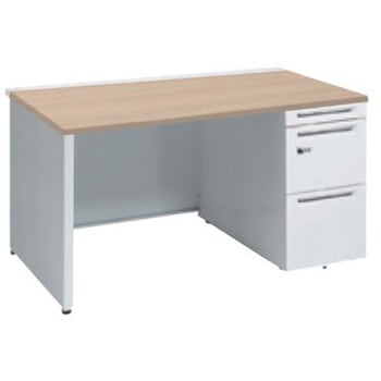 アドバンス 右片袖 中央引出し無 スタンダード ダイヤル錠タイプ パネル脚 オカムラ(岡村製作所)