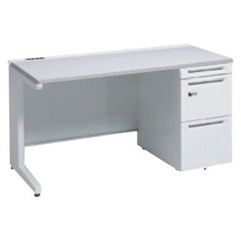 アドバンス 右片袖 中央引出し無 コンセント対応 ダイヤル錠タイプ L脚 オカムラ(岡村製作所)