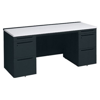 アドバンス 両袖机 中央引出し付(A3対応) コンセント対応タイプ オカムラ(岡村製作所)